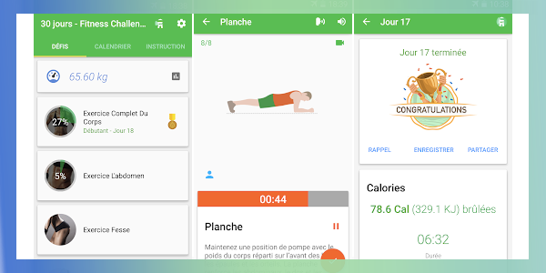 application mobile sport fitness